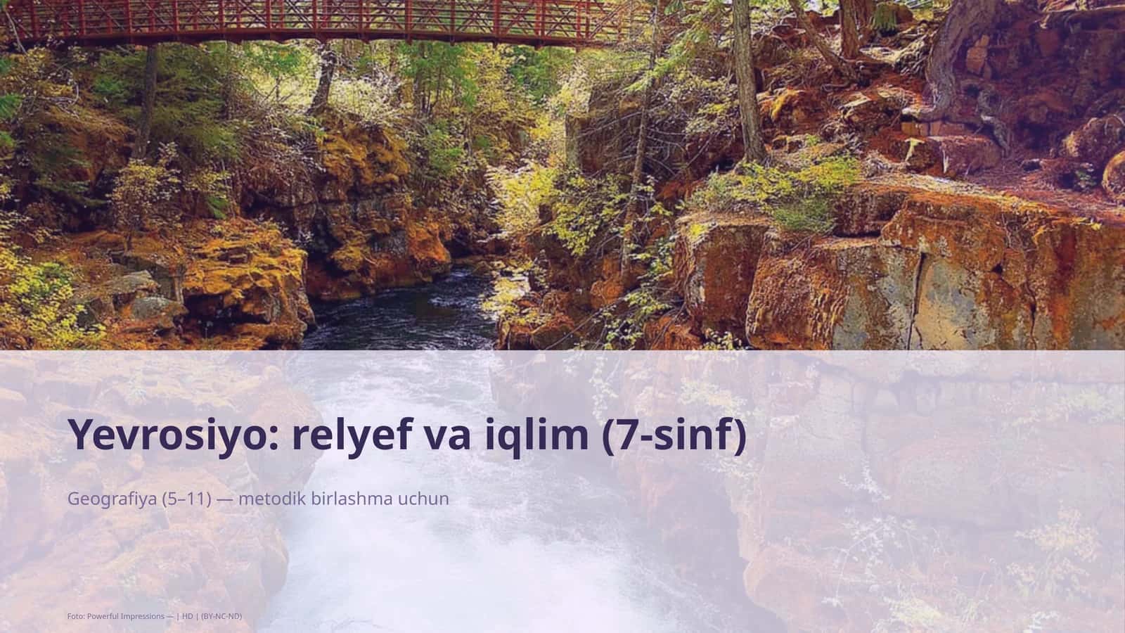 Yevrosiyo: relyef va iqlim (7-sinf) 1