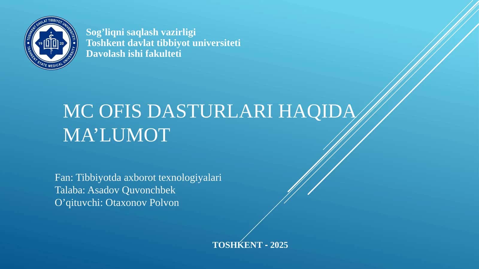 MC OFIS DASTURLARI HAQIDA MA’LUMOT 1