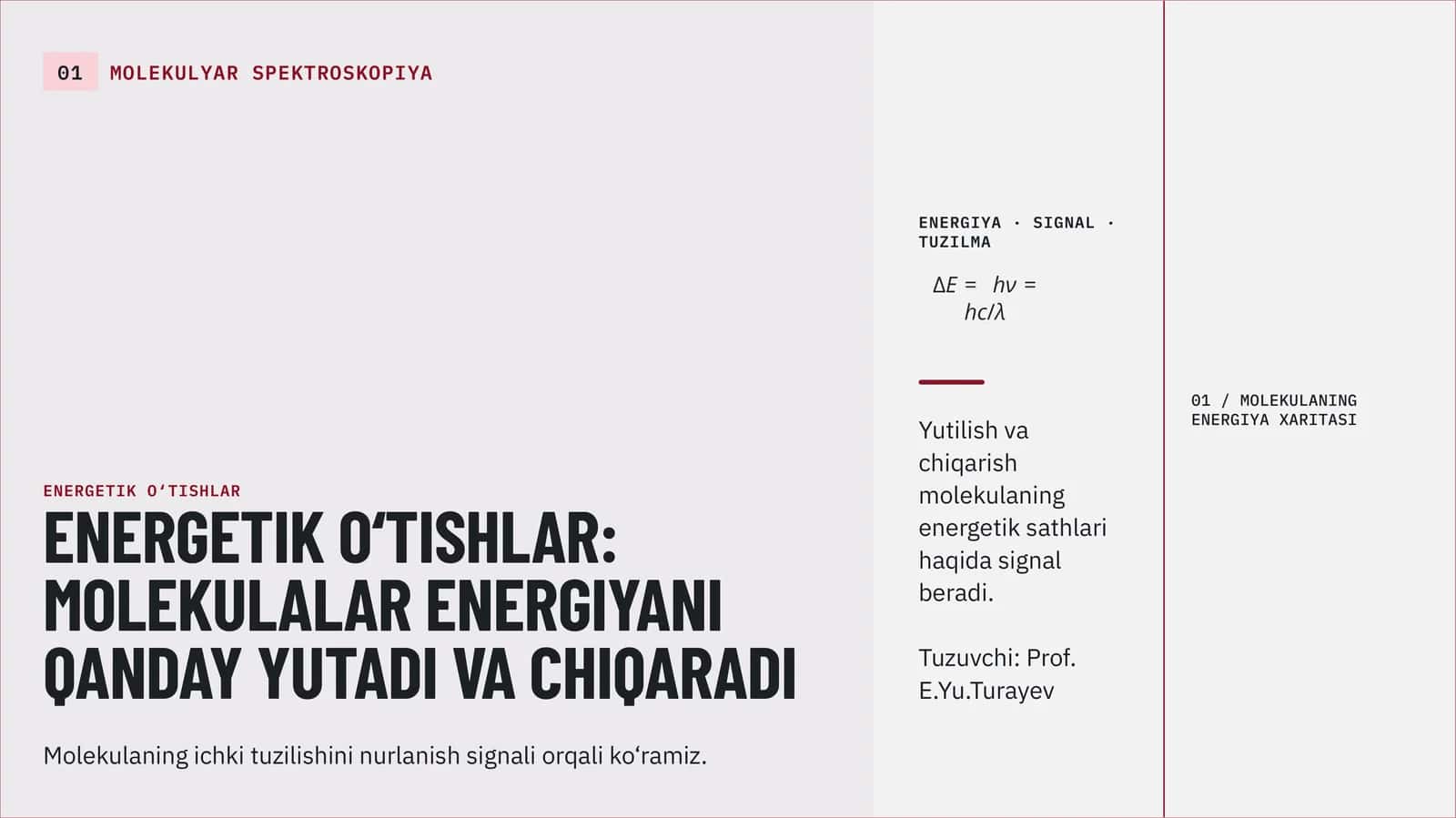 MOLEKULYAR SPEKTROSKOPIYA 1