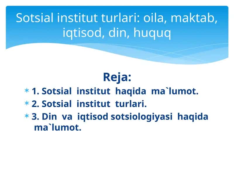 Sotsial Institutturlari 1