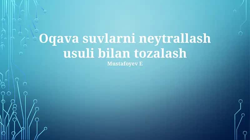 Neytrallashtirish Usullari va Prinsiplari 1