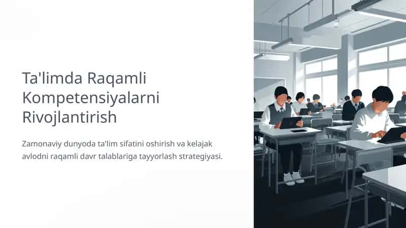 Ta'limda raqamli kompetensiyalarni rivojlantirish. 1