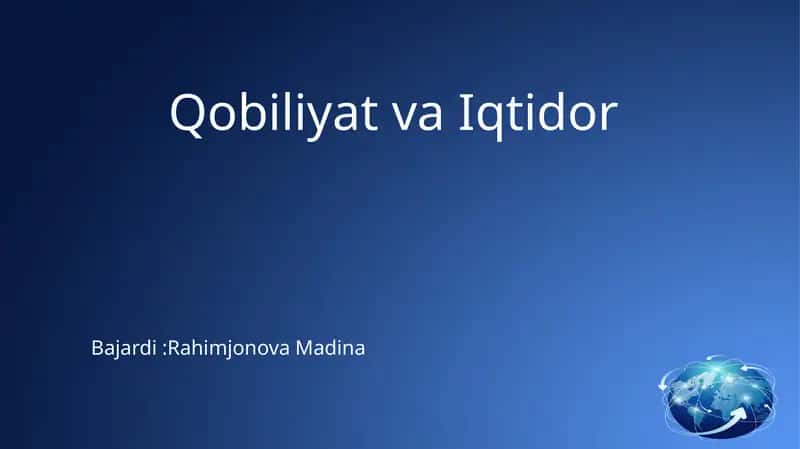 Qobilyat va iqtidor 1