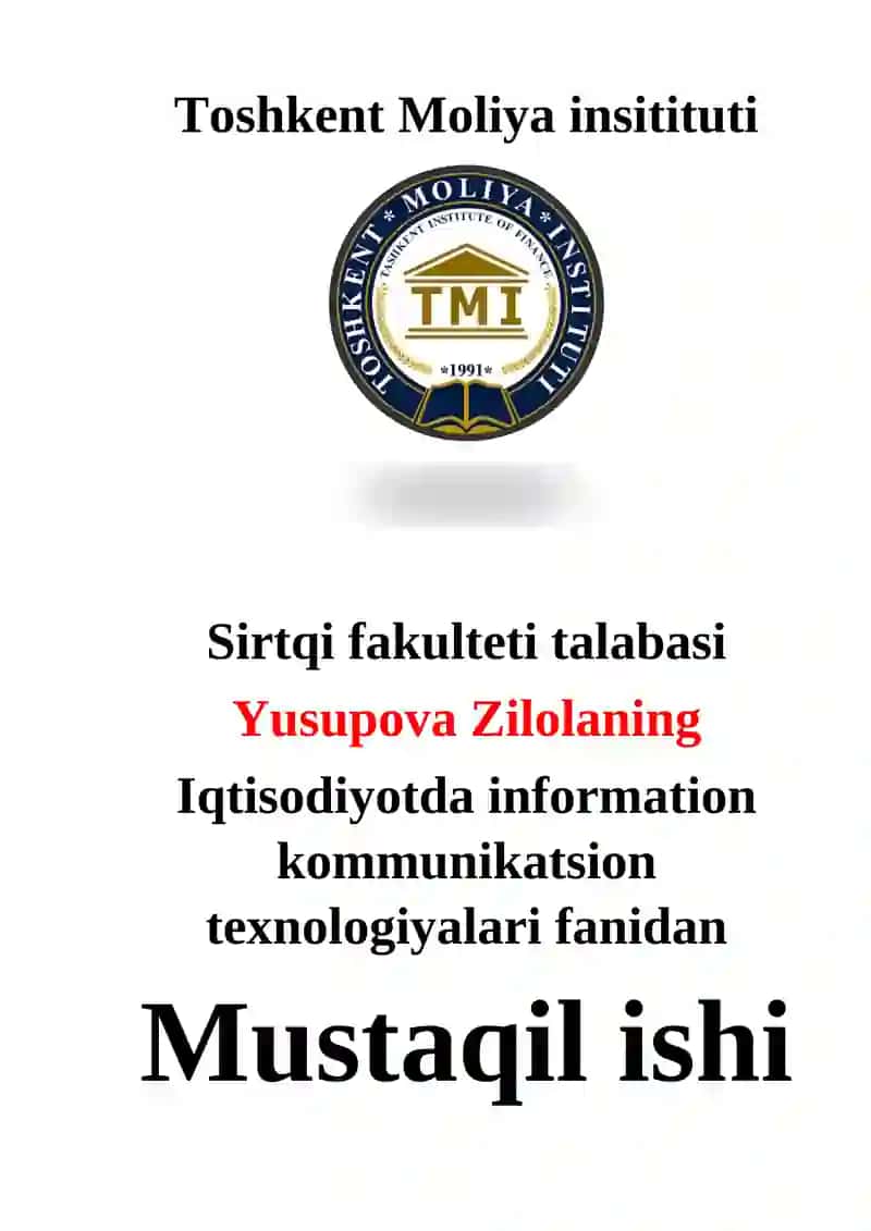 Iqtisodiyotda mobil platformlar texnologiyasi