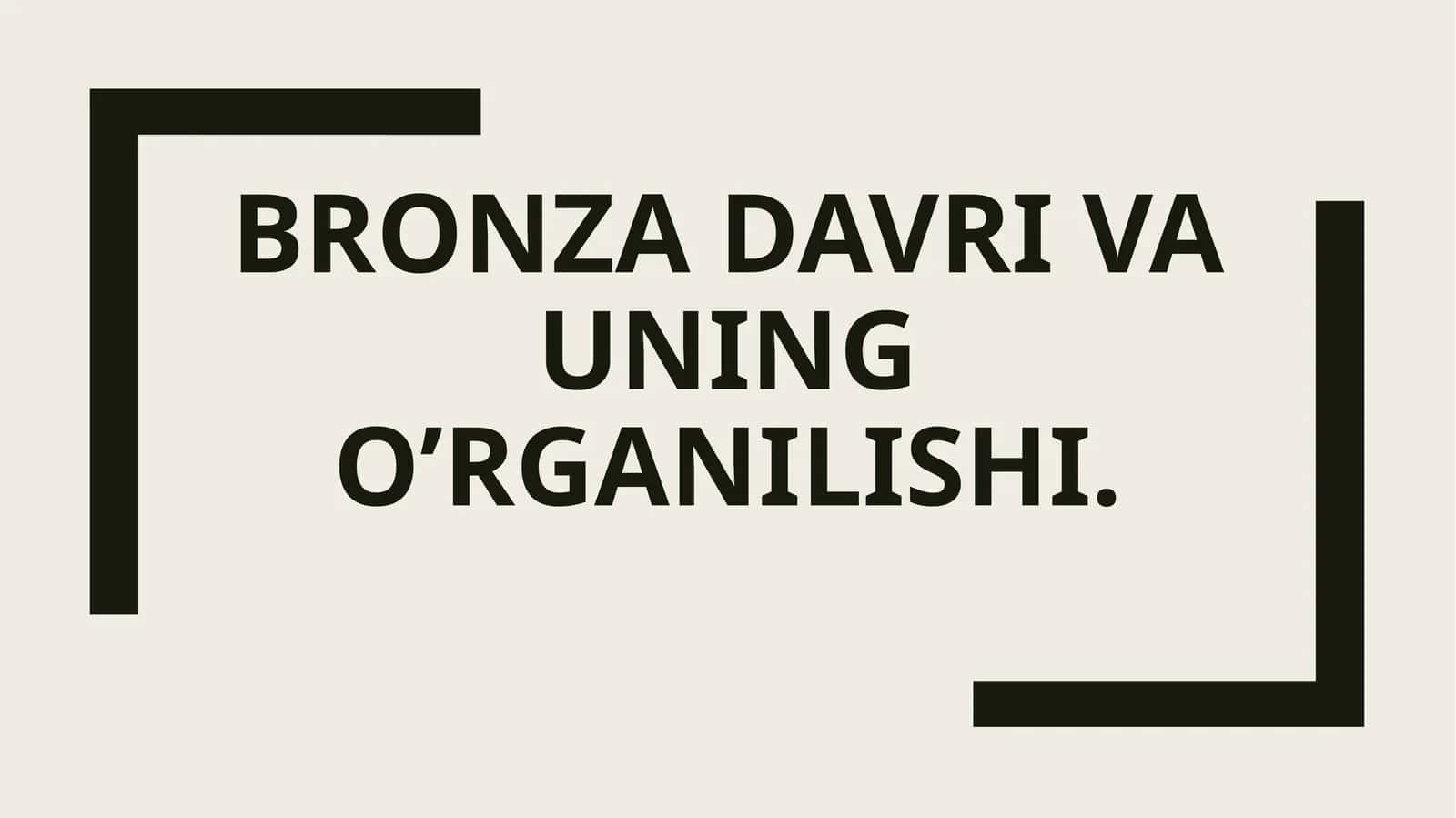 Janubiy Turkmaniston va u Tojikiston bronza davri madaniyatida 1