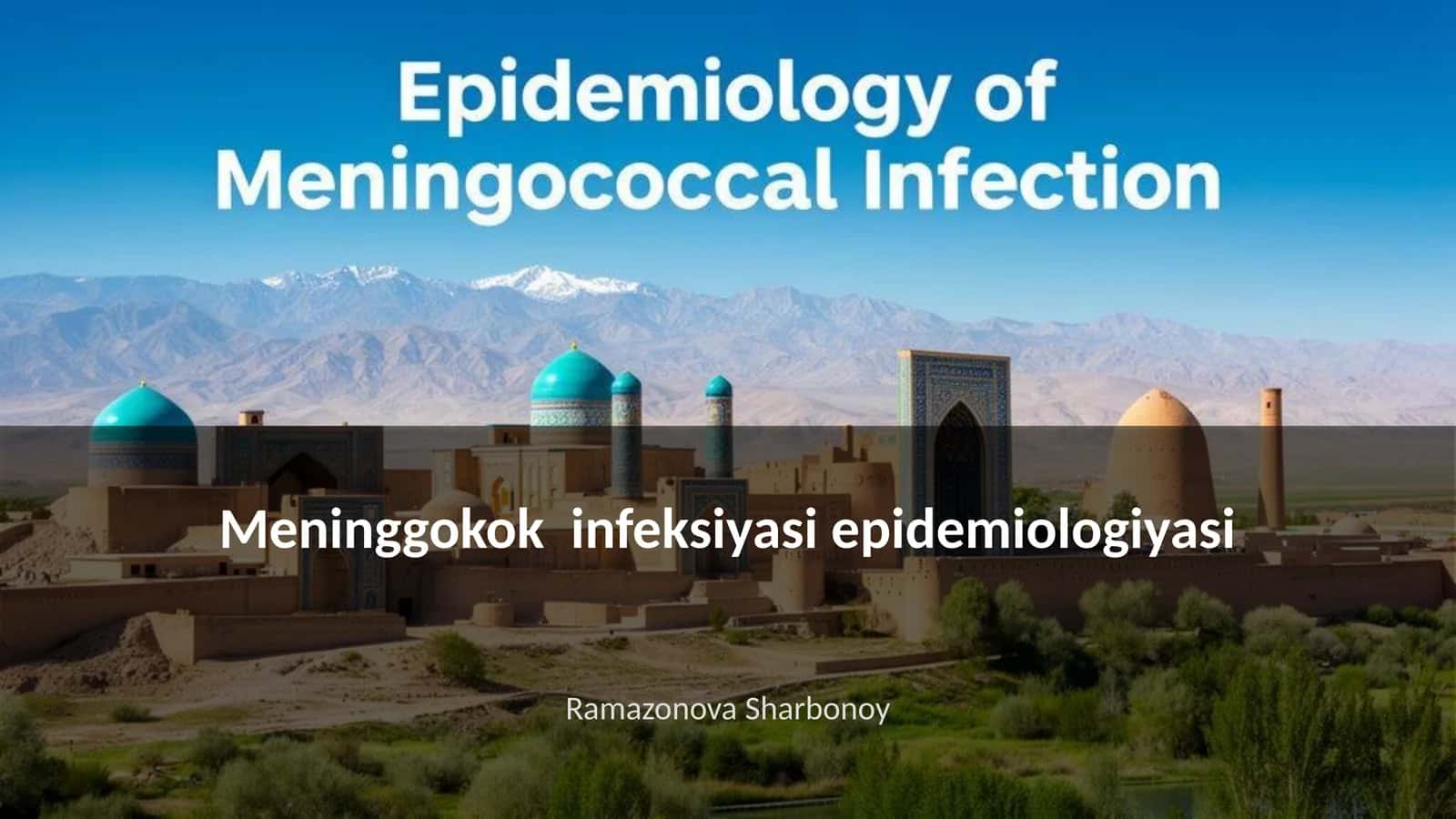 Meninggokok infeksiyasi epidemiologiyasi 1