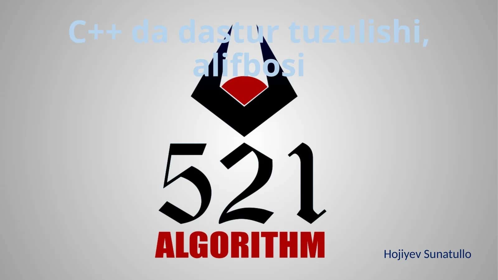 C++ dadasturtuzulishi 1