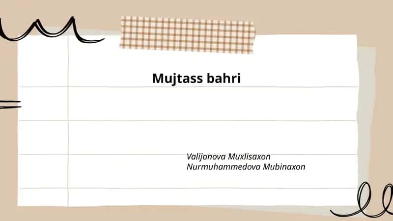 Mujtass bahri 1