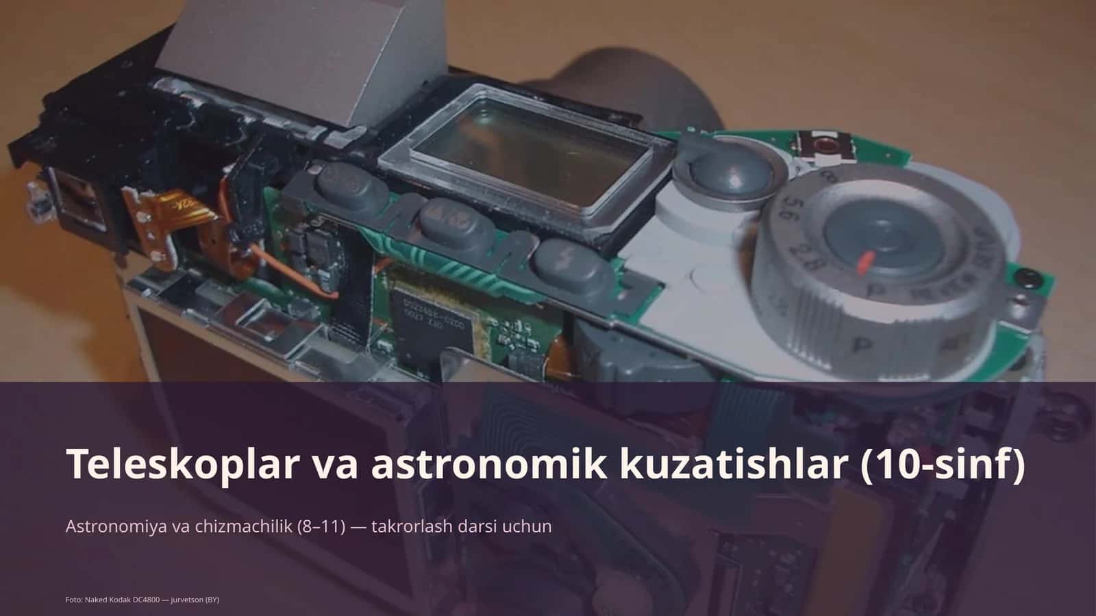 Teleskoplar va astronomik kuzatishlar (10-sinf) 1