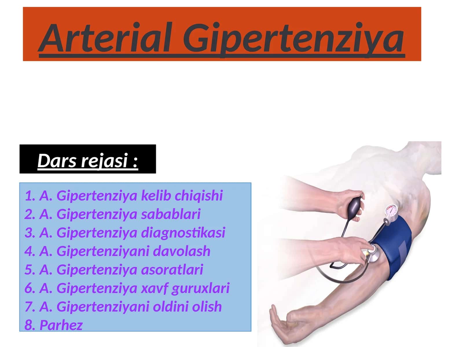 Arterial gipertenziyaArterial gipertenziya 1