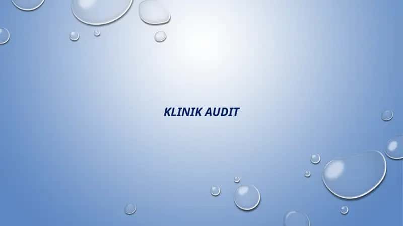 KLINIK AUDIT 1