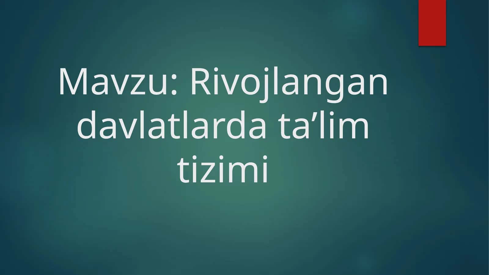 Rivojlangandavlatlardata’limtizimi 1