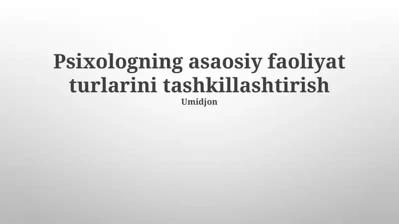 Ta'lim Psixologiyasi 1