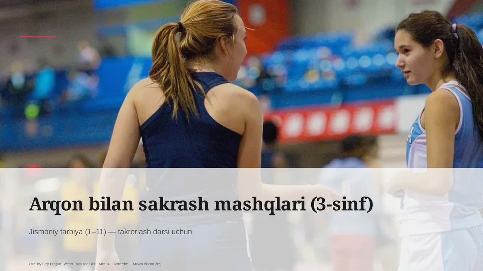 Arqon bilan sakrash mashqlari (3-sinf) 1