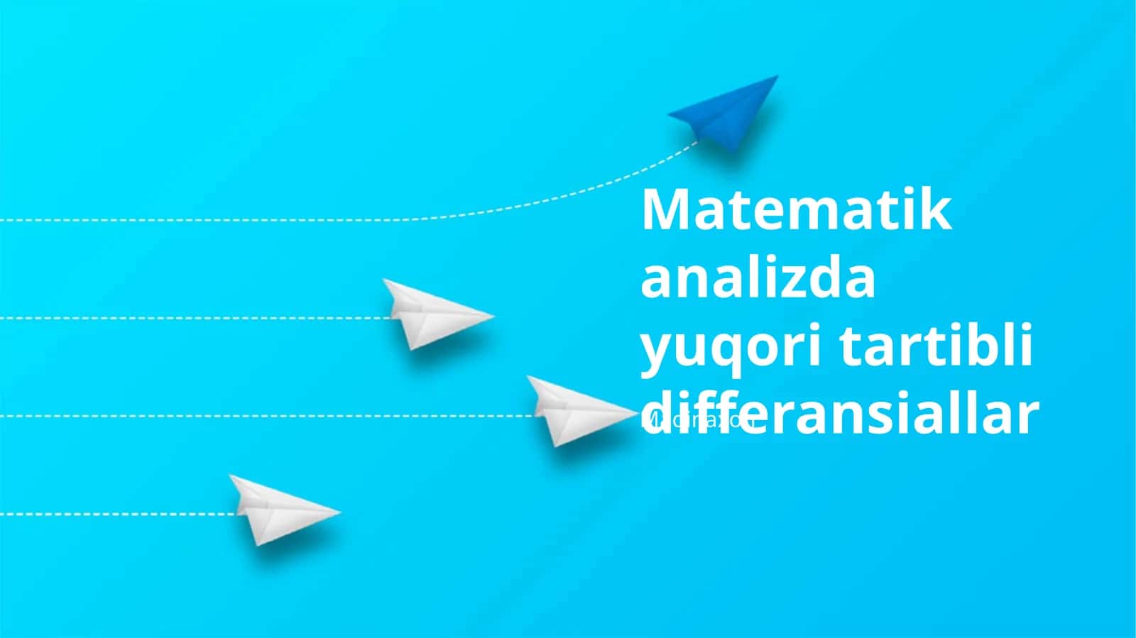 Yuqori tartibli differansiallar 1