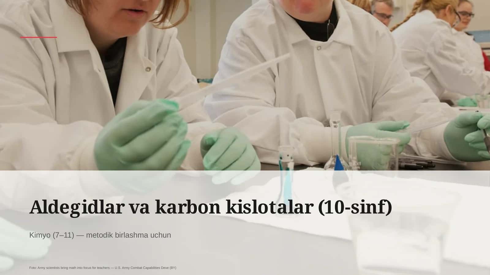 Aldegidlar va karbon kislotalar (10-sinf) 1