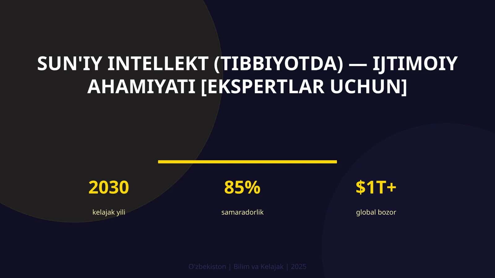 Sun'iy intellekt (tibbiyotda) — ijtimoiy ahamiyati [ekspertlar uchun] 1