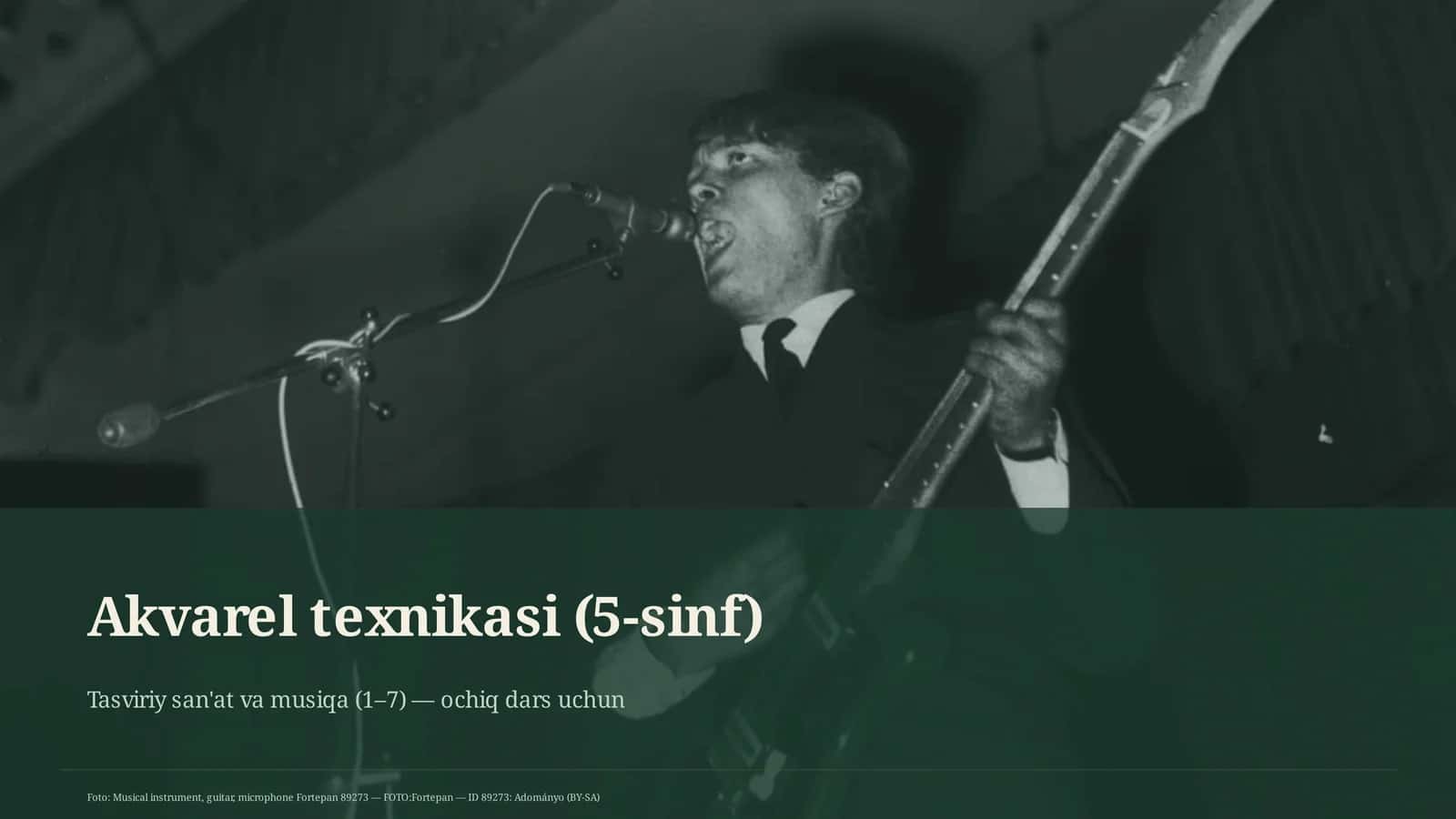 Akvarel texnikasi (5-sinf) 1