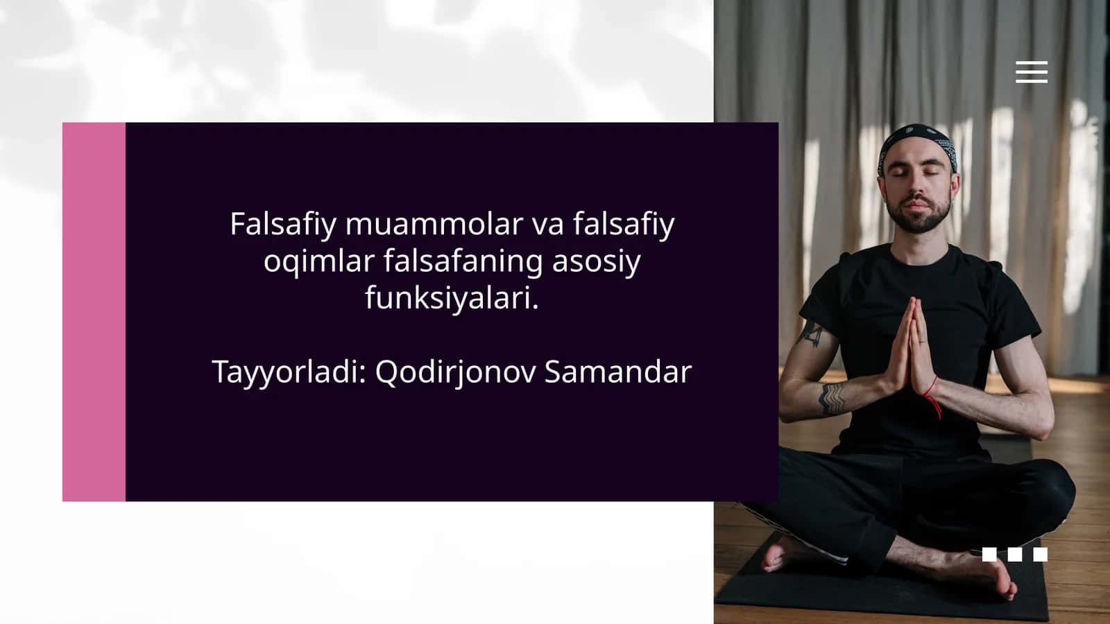 Falsafiymuammolarvafalsafiyoqimlarfalsafaningasosiyfunksiyalari 1