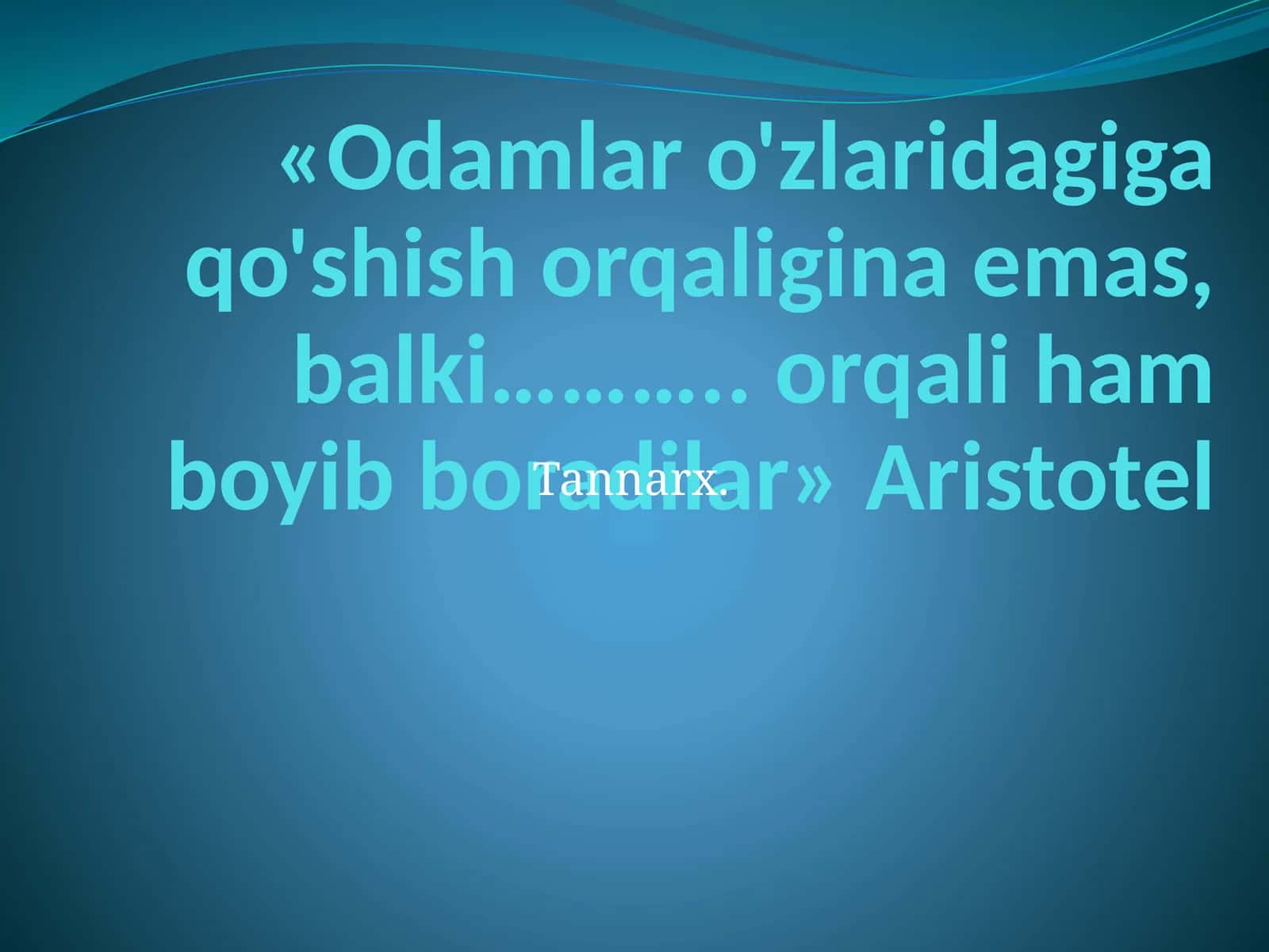 Iqtisodiyot - Mahsulot tannarxi va uni shakllantirish 1