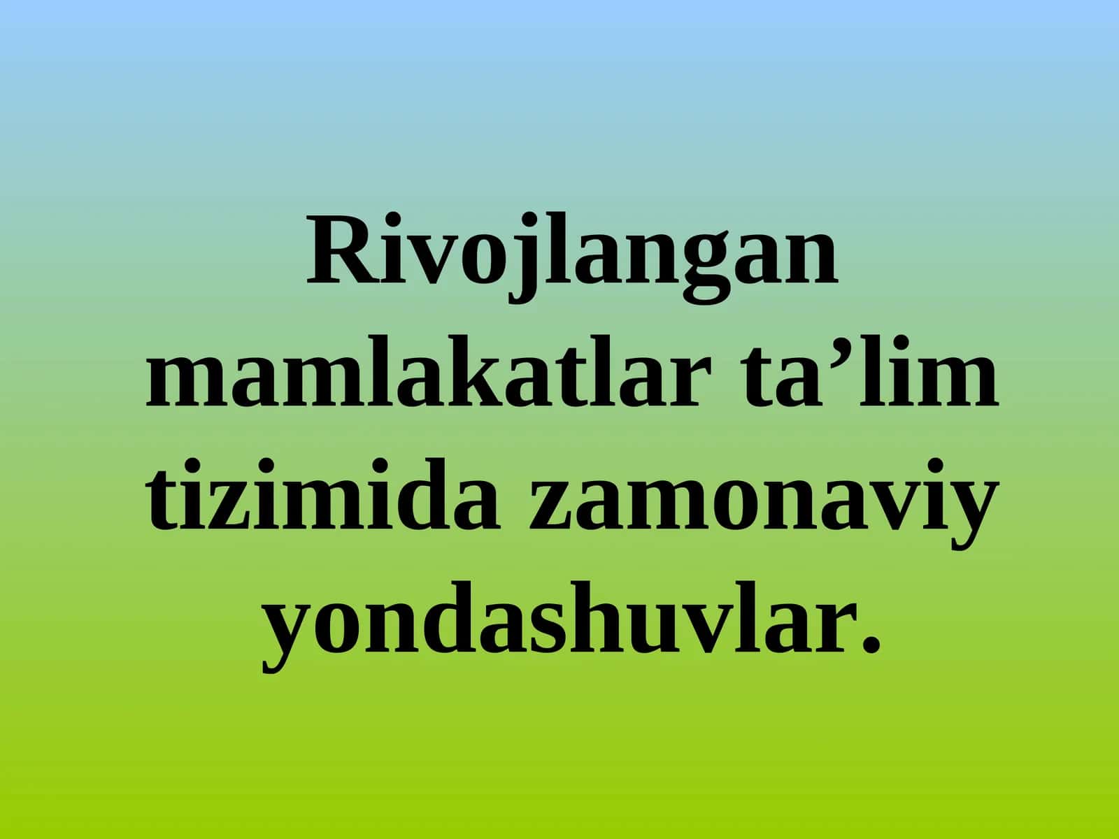 YAPONIYA TA’LIM TIZIMI 1