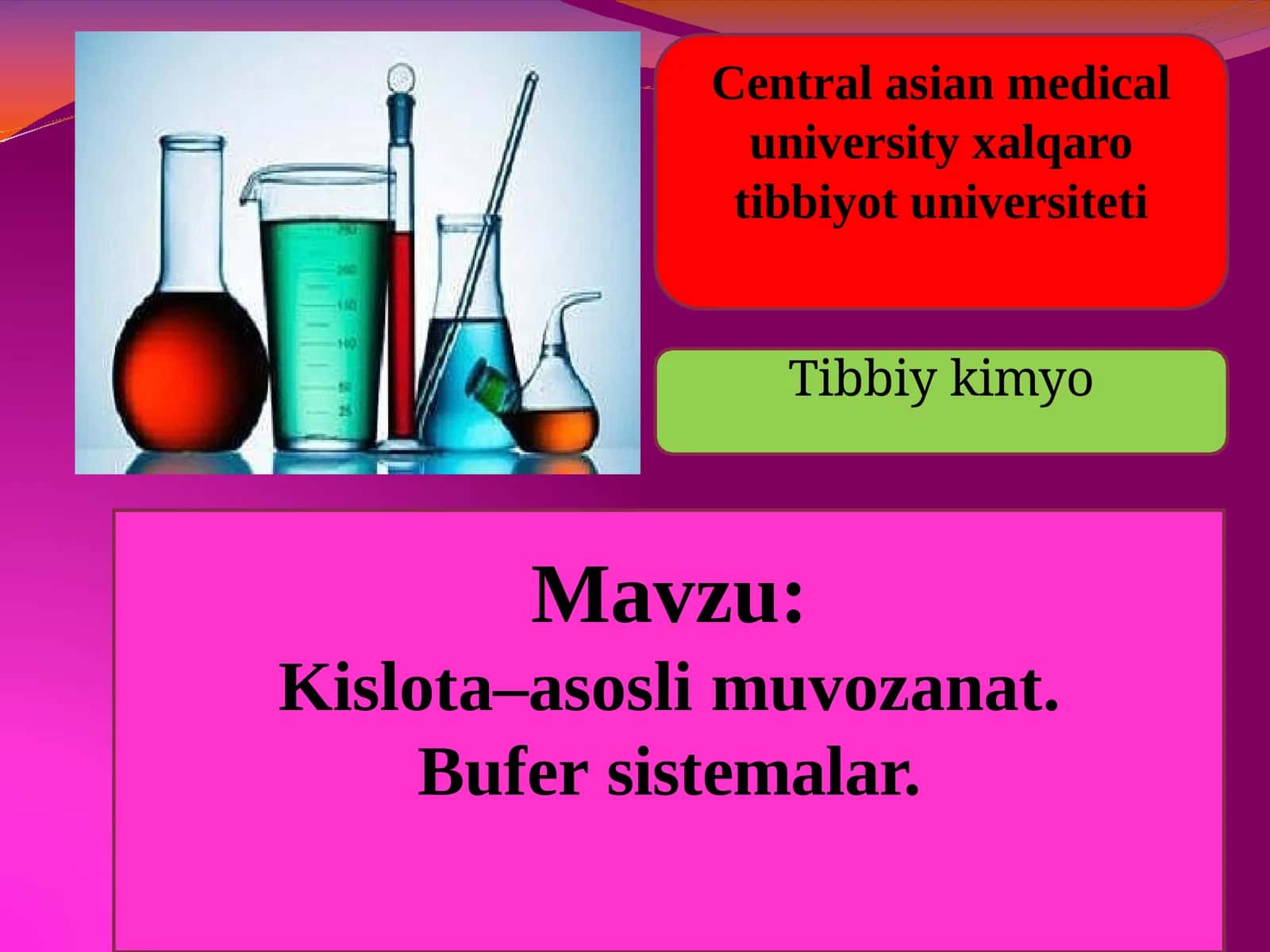 Tibbiykimyo 1