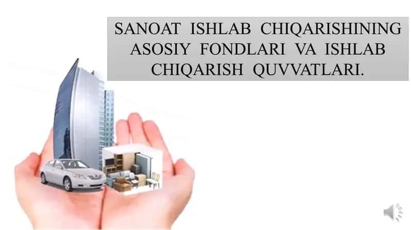 Asosiy ishlab chiqarish fondlari haqida tushunchasi 1