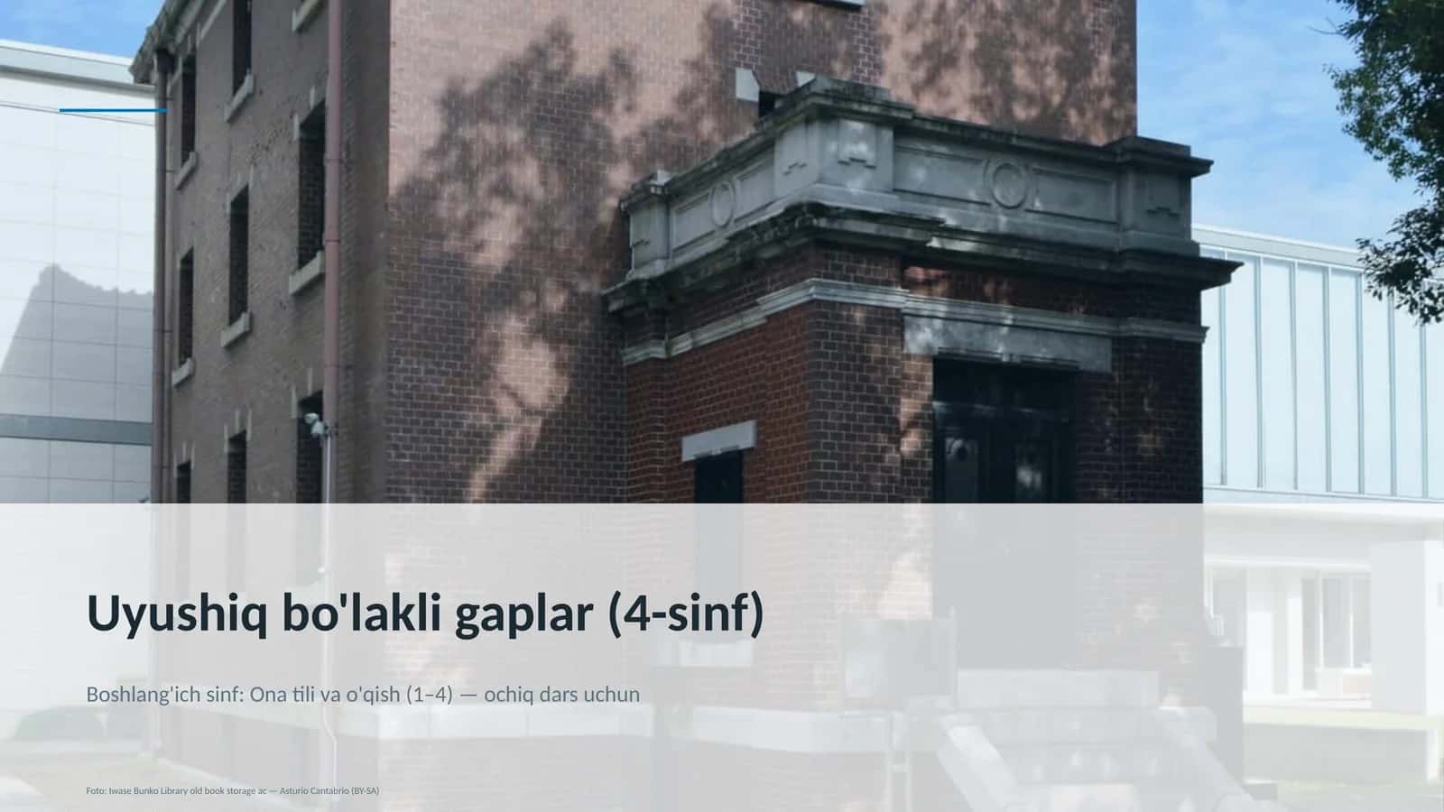 Uyushiq bo'lakli gaplar (4-sinf) 1