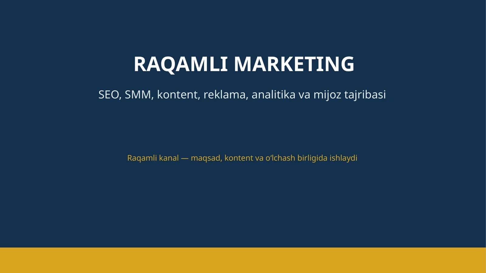 RAQAMLI MARKETING 1