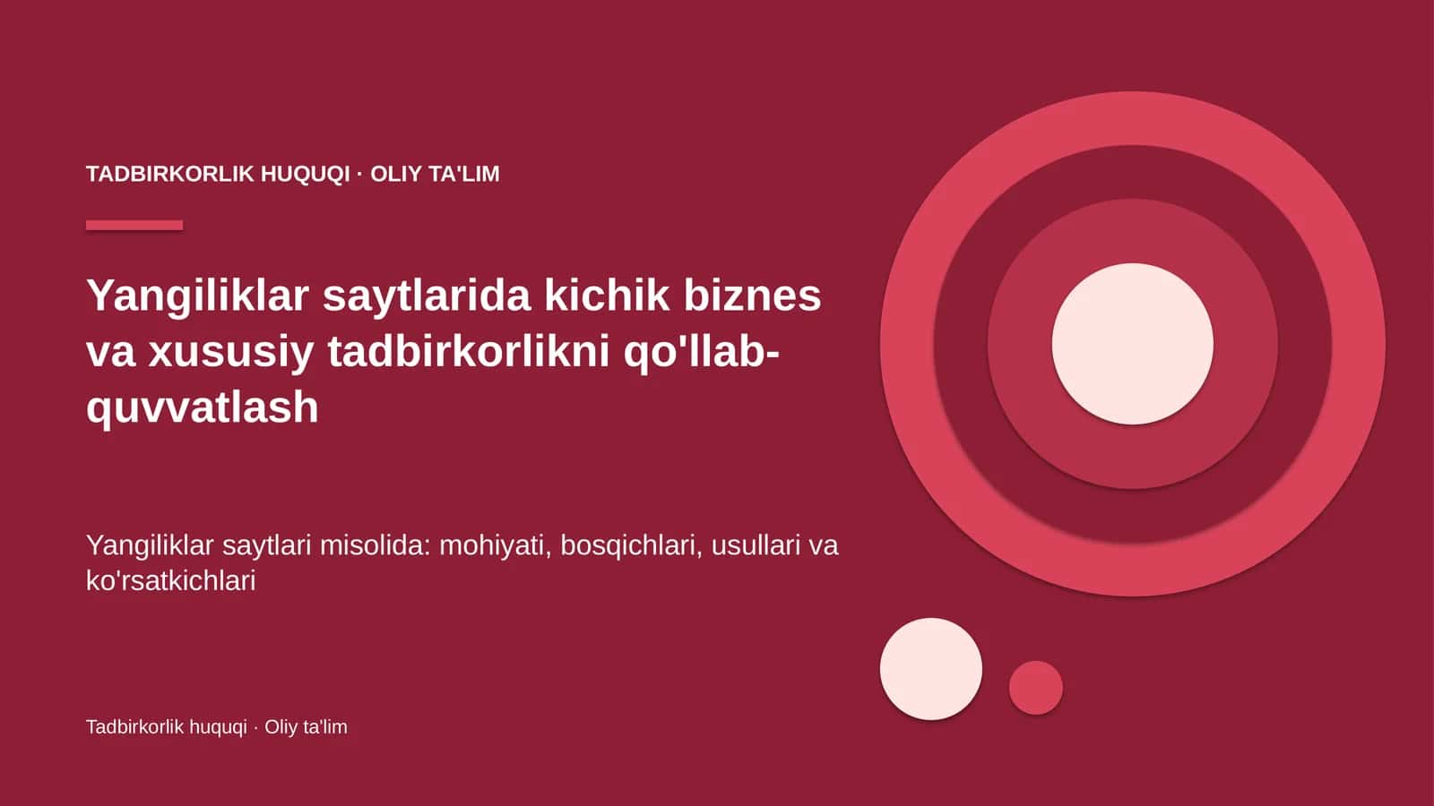 yangiliklar saytlarida kichik biznes va xususiy tadbirkorlikni qo'llab quvvatlash 7190 1