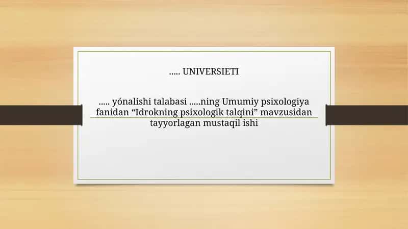Idrokning Psixologik Talqini 1