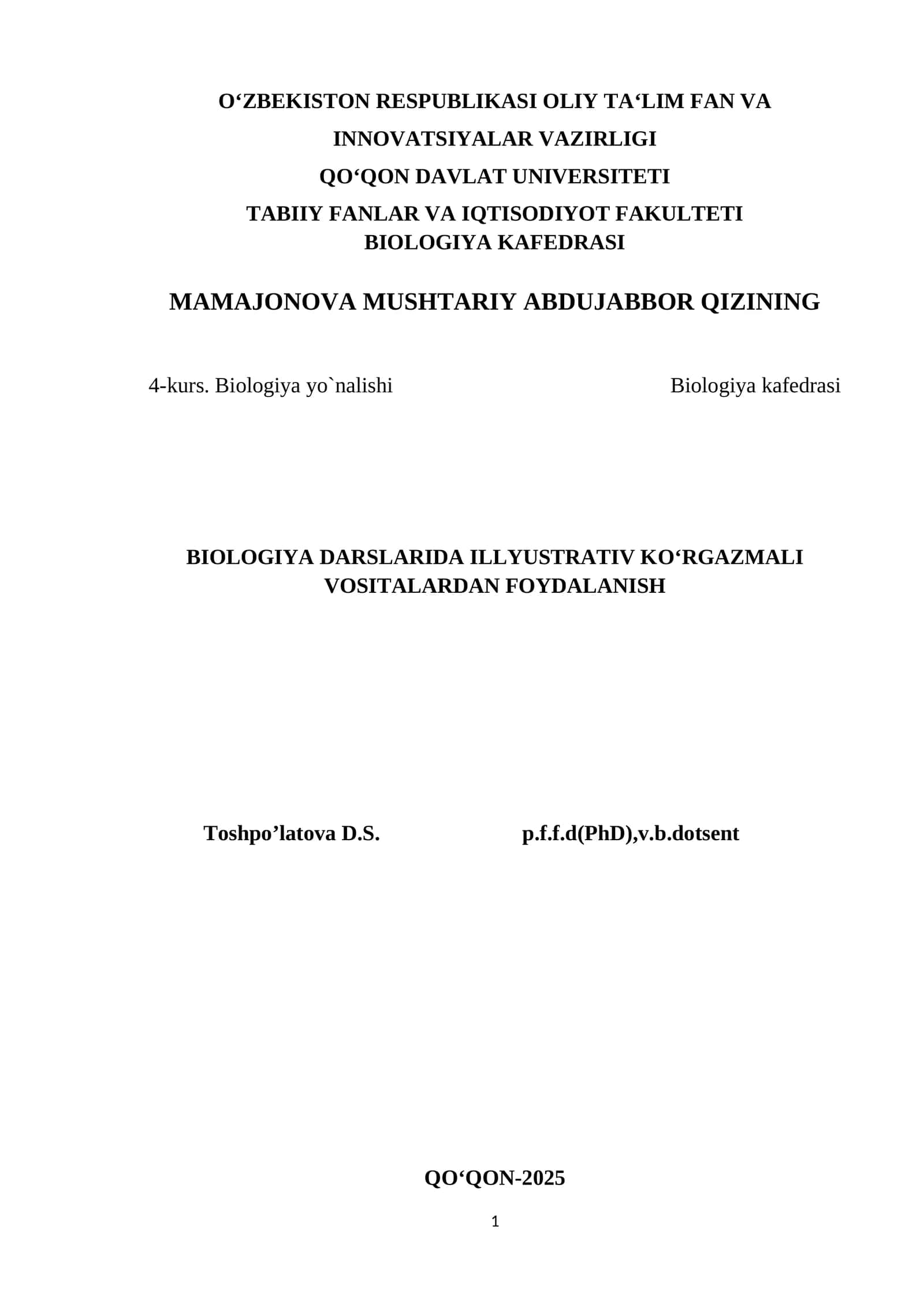 ILLYUSTRATIV KO’RGAZMALI VOSITALARDAN FOYDALANISH 1