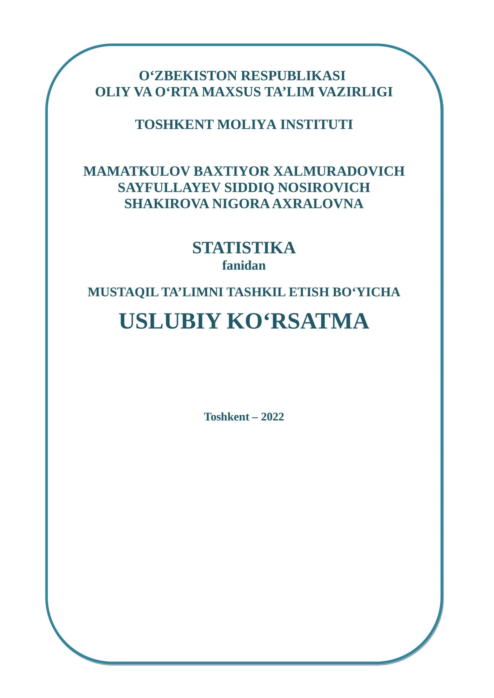 STATISTIKA 1