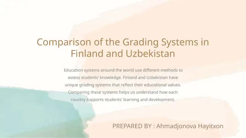 grading system . davlatlar orasida 1