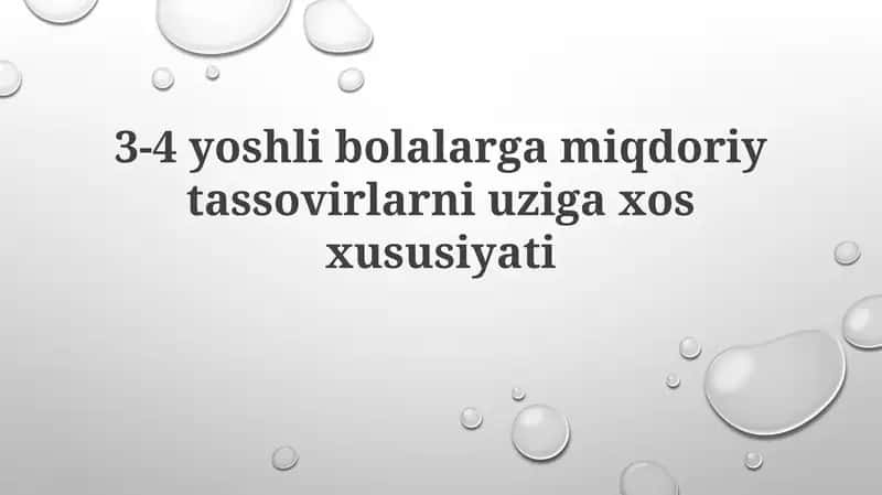 3-4 Yoshdagi Bolalarda Miqdorni Ta'riflash 1