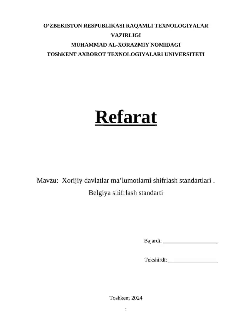 Belgiya shifrlash standarti