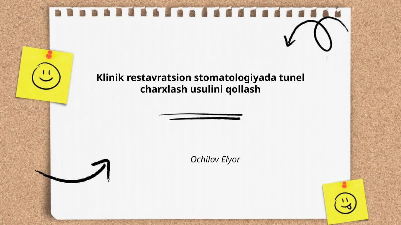 Tunel charxlash usulini qollik 1