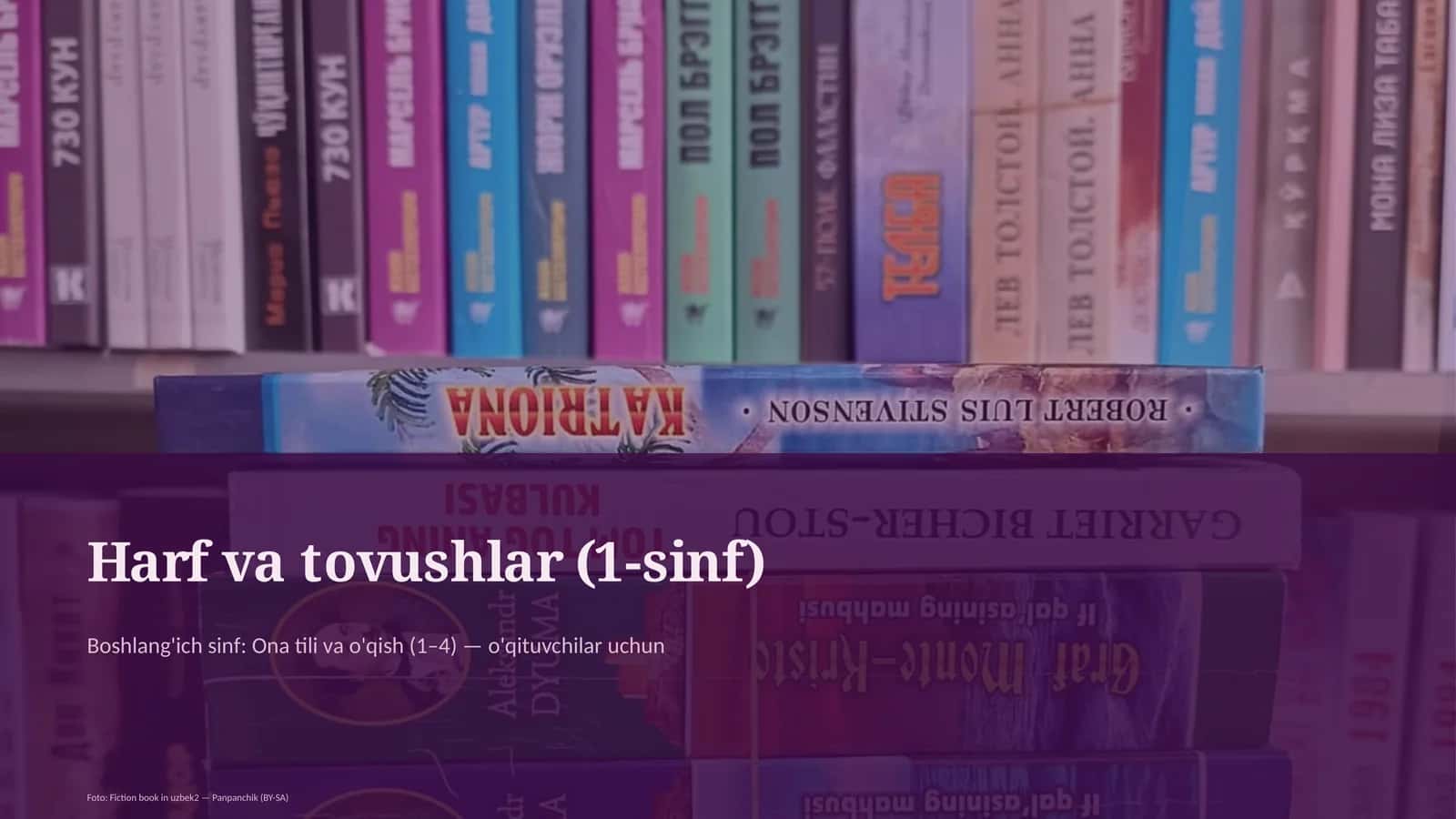 Harf va tovushlar (1-sinf) 1