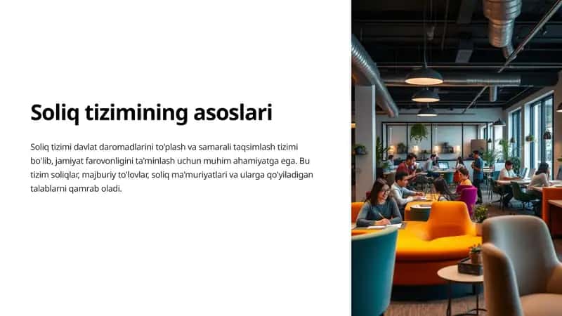 Soliq tizimining asoslari 1