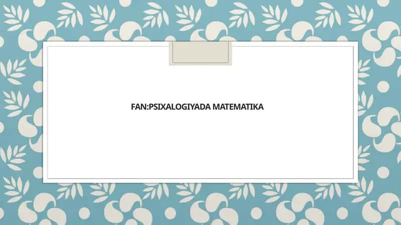 Musbat sonlar ustida to'rt amalga doir misollar.Kasr haqida  tushuncha va ular ustida amallar. 1
