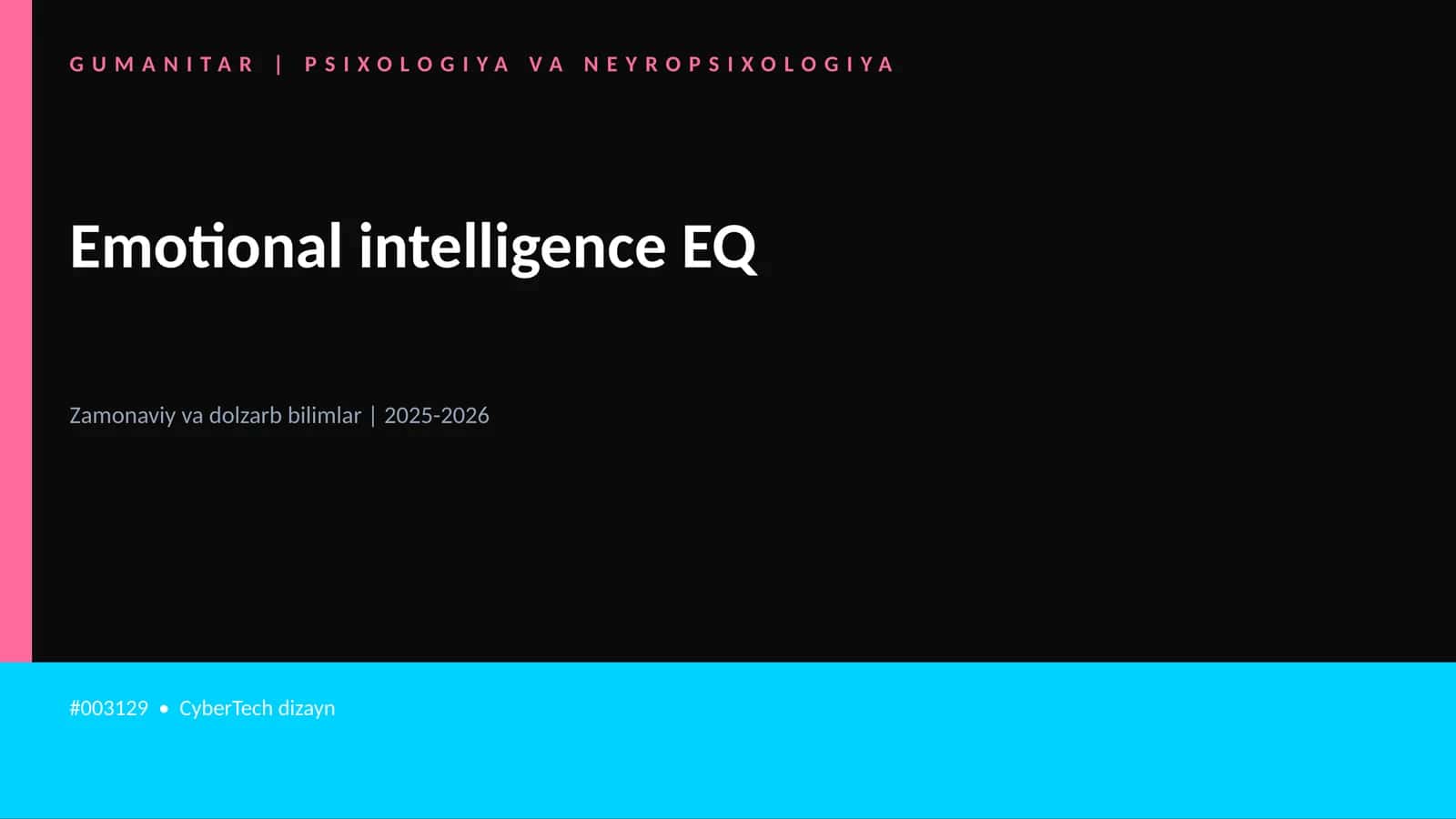Emotional intelligence EQ 1