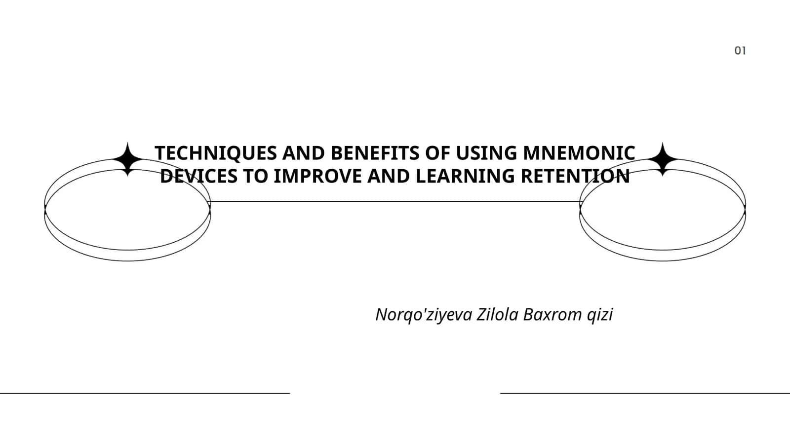 TECHNIQUES AND BENEFITS OF USING MNEMONIC DEVICES TO IMPROVE AND LEARNING RETENTION 1