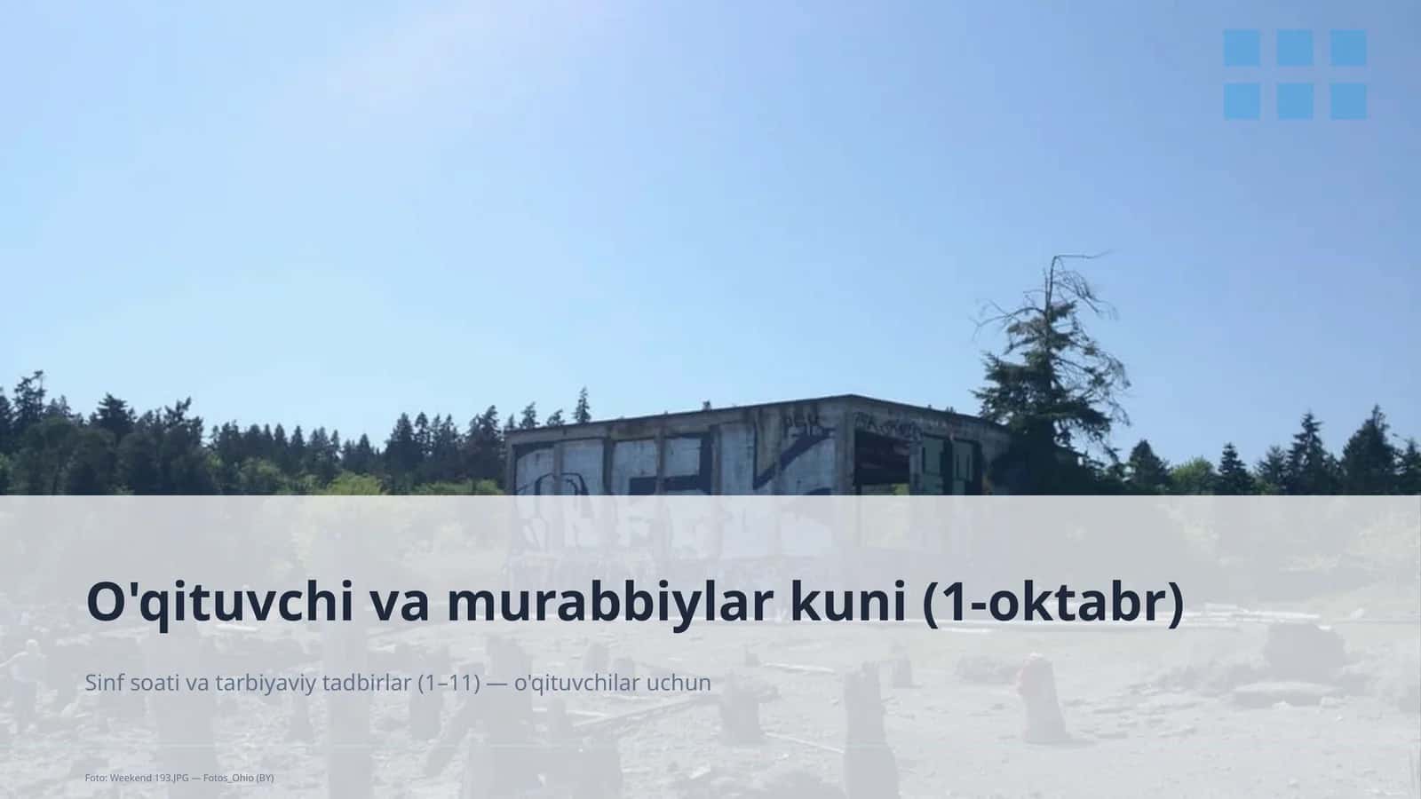 O'qituvchi va murabbiylar kuni (1-oktabr) 1