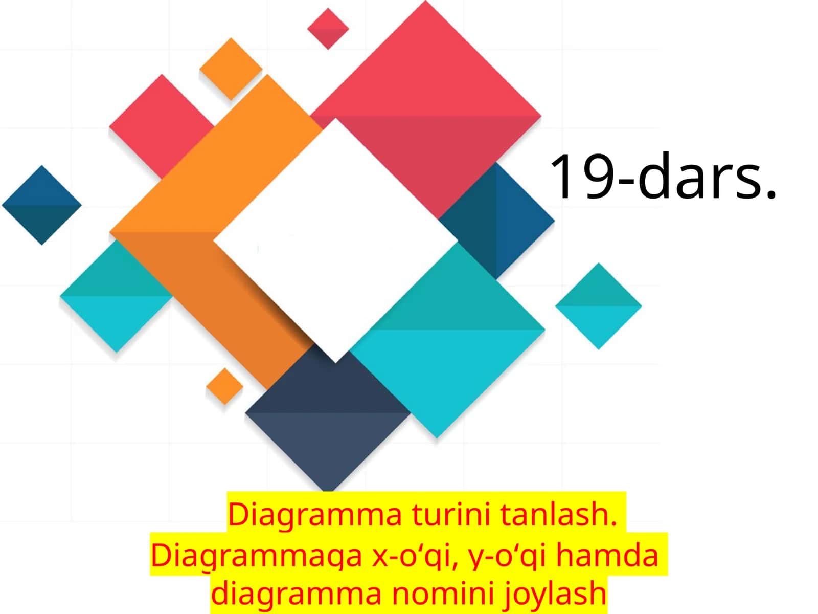Diagramma turini tanlash 1