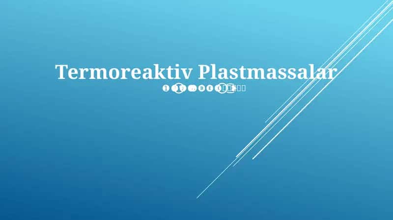 Termoreaktiv Plastmassalar 1
