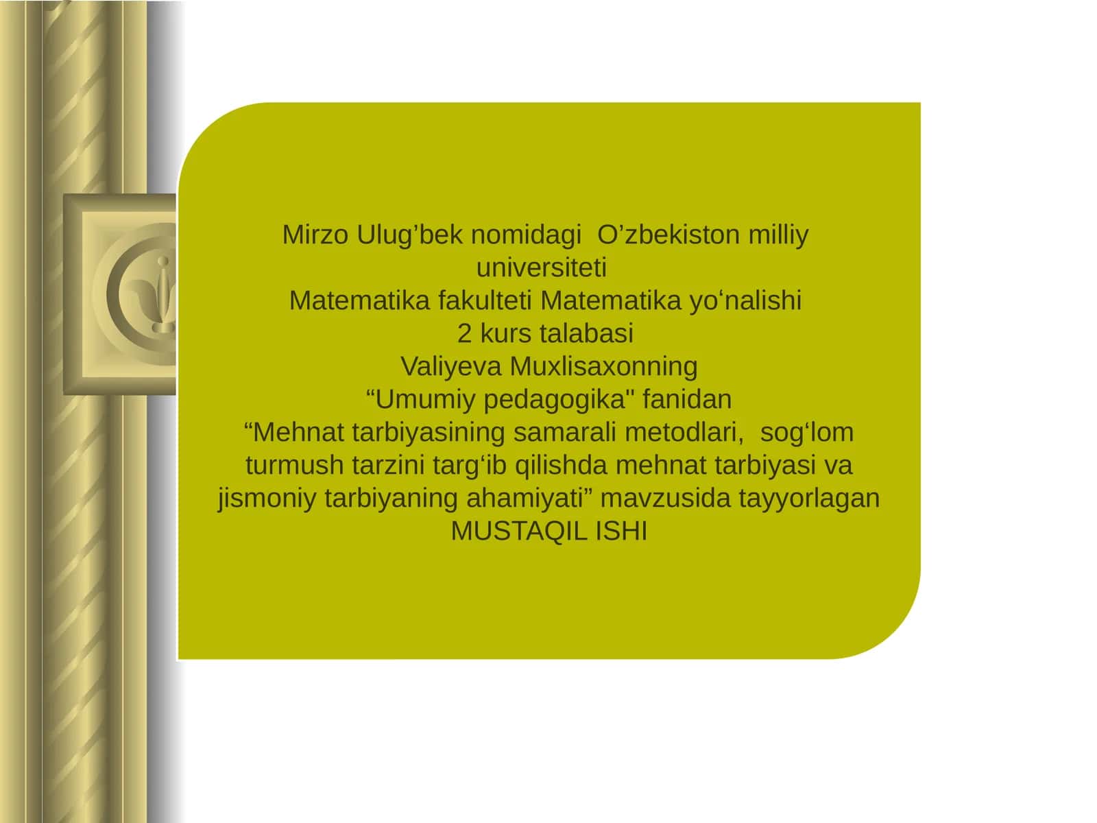 Mehnattarbiyasiningsamaralimetodlari,sog‘lomturmushtarzinitarg‘ibqilishdamehnattarbiyavajismoniytarbiyaningahamiyati 1