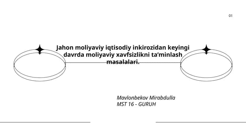 Makroprudensial siyosat va inqirozdan keyingi davrida moliyaviy barqarorlik 1