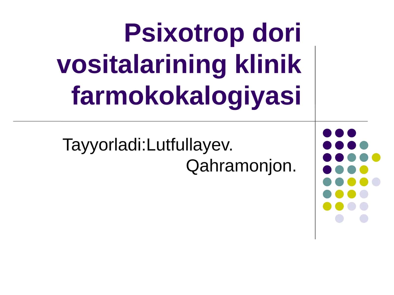 Psixotropdorivositalariningklinikfarmokokalogiyasi 1