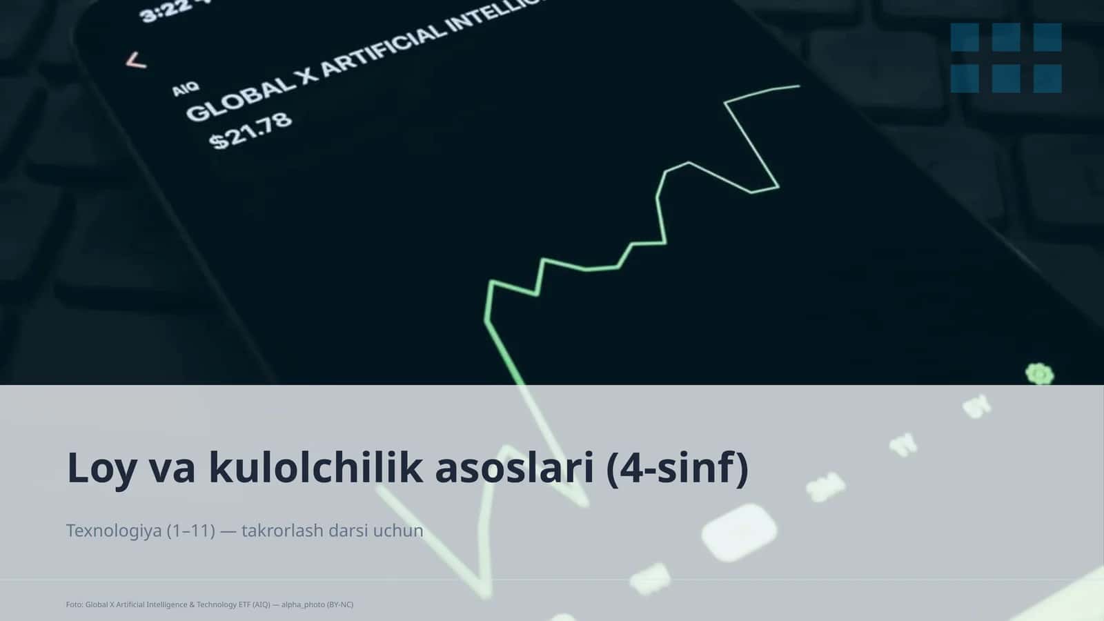 Loy va kulolchilik asoslari (4-sinf) 1