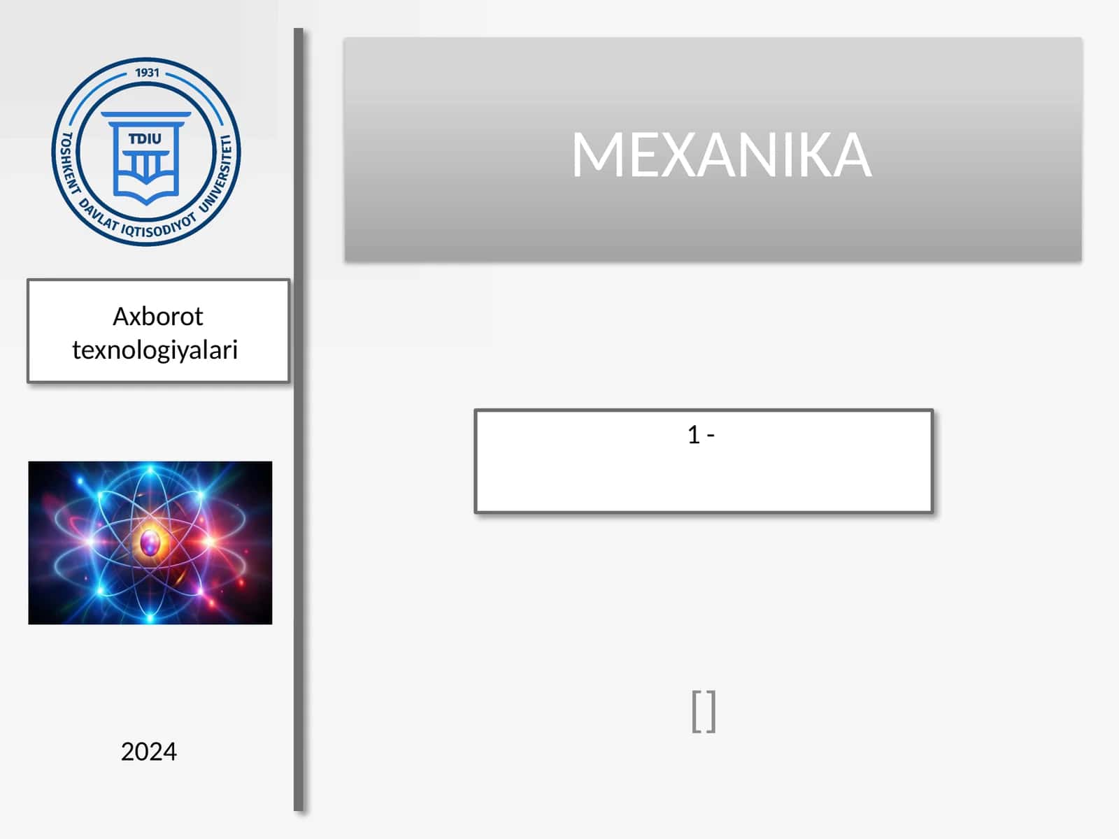 MEXANIKA 1